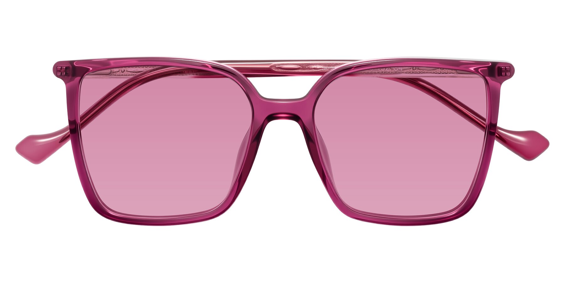 Folded Front of Colemers in Wine with Medium Wine Tinted Lenses