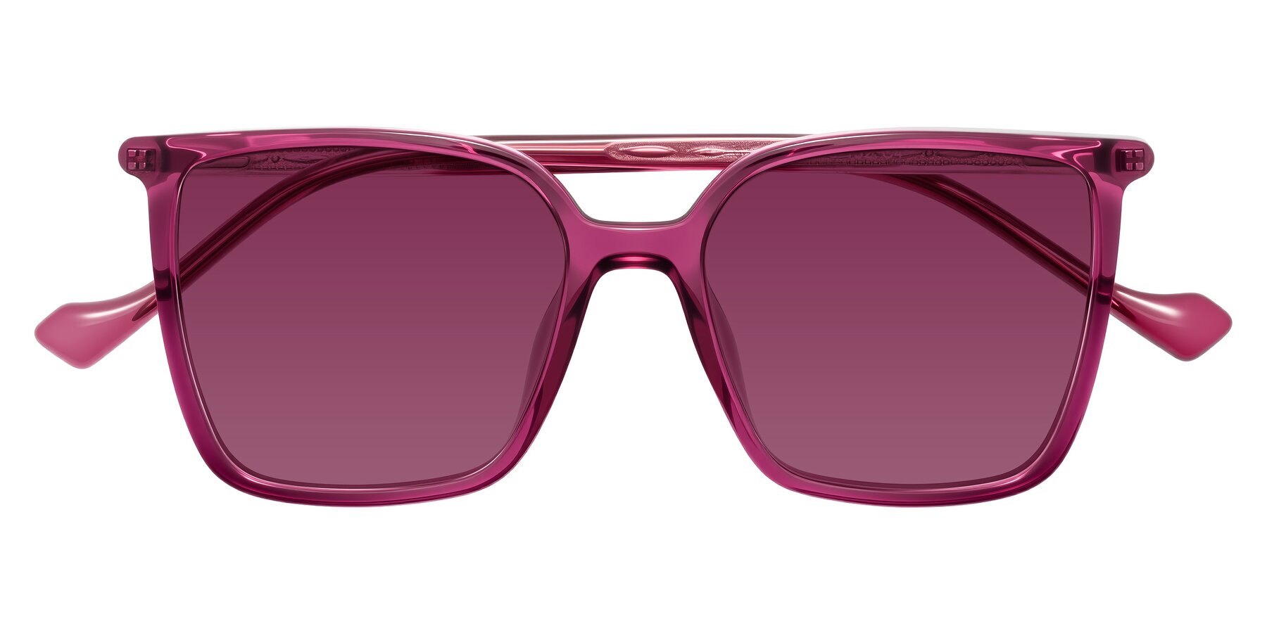 Folded Front of Colemers in Wine with Wine Tinted Lenses