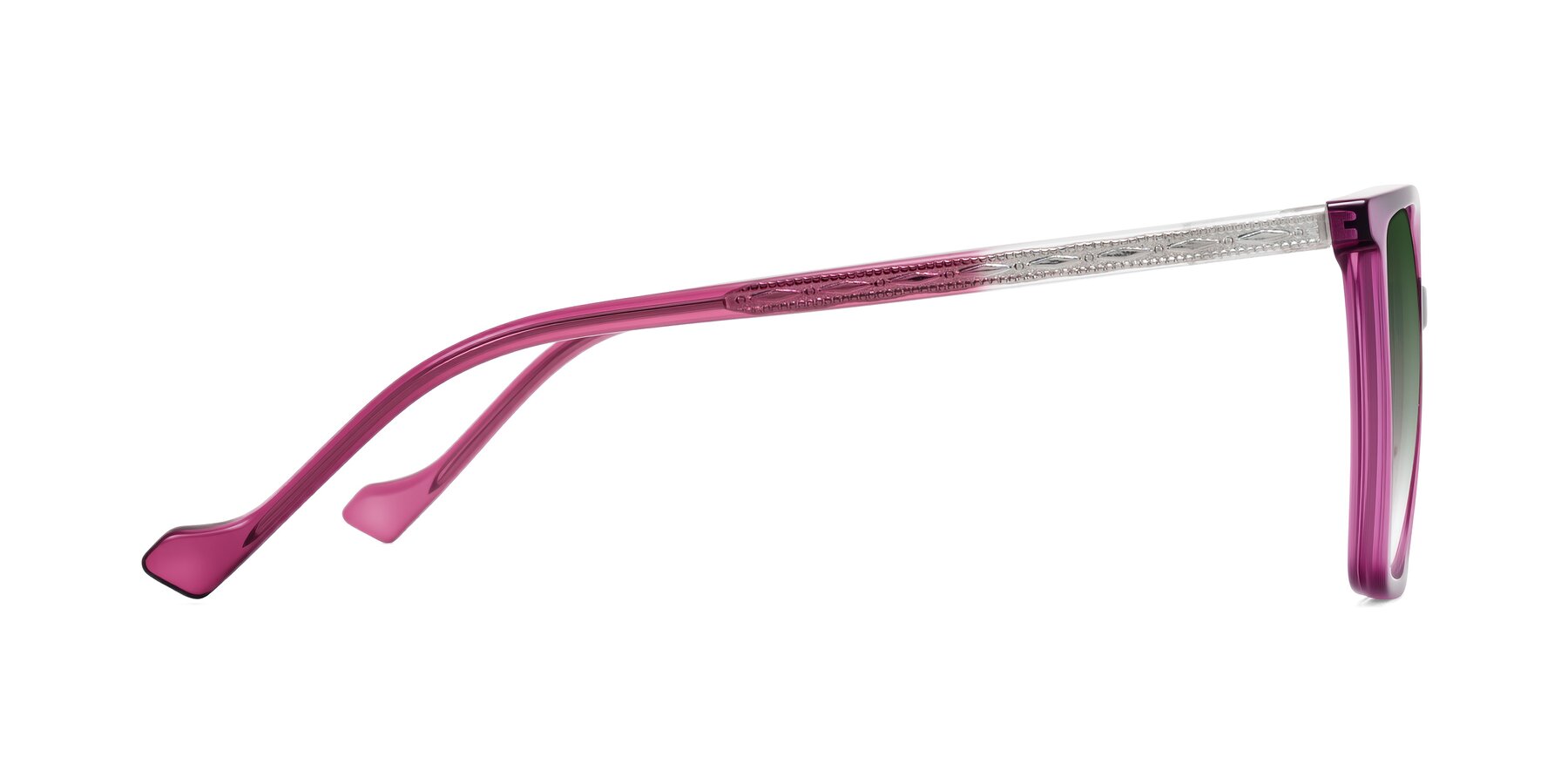 Side of Colemers in Wine with Green Gradient Lenses