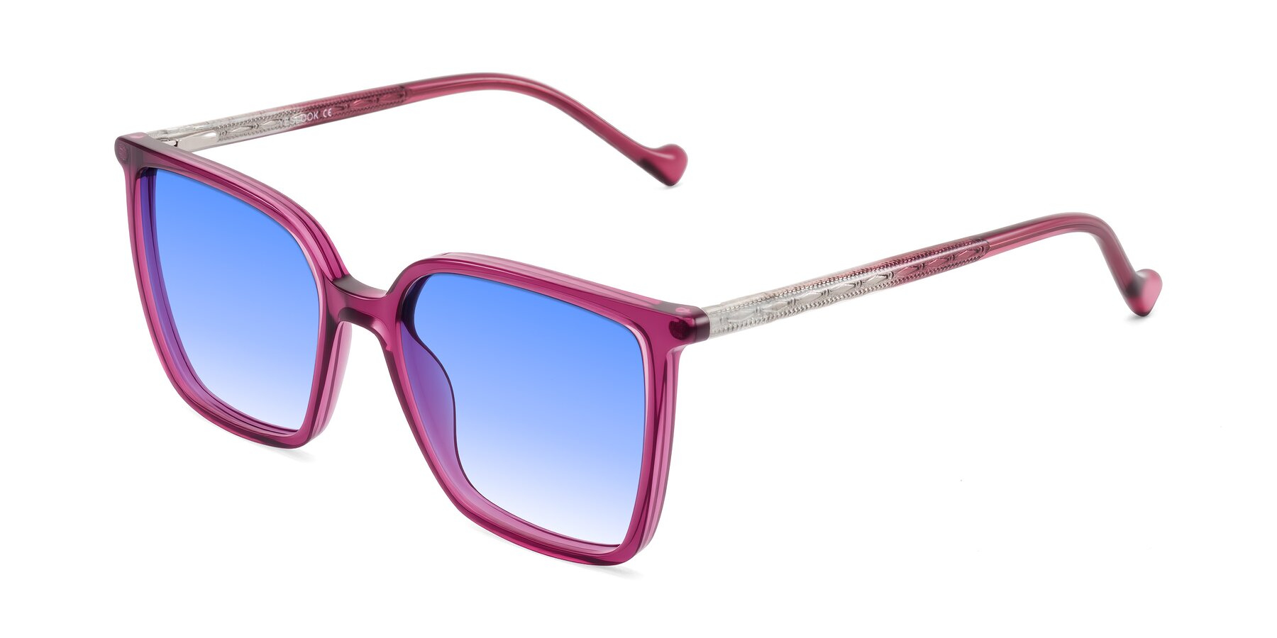 Angle of Colemers in Wine with Blue Gradient Lenses