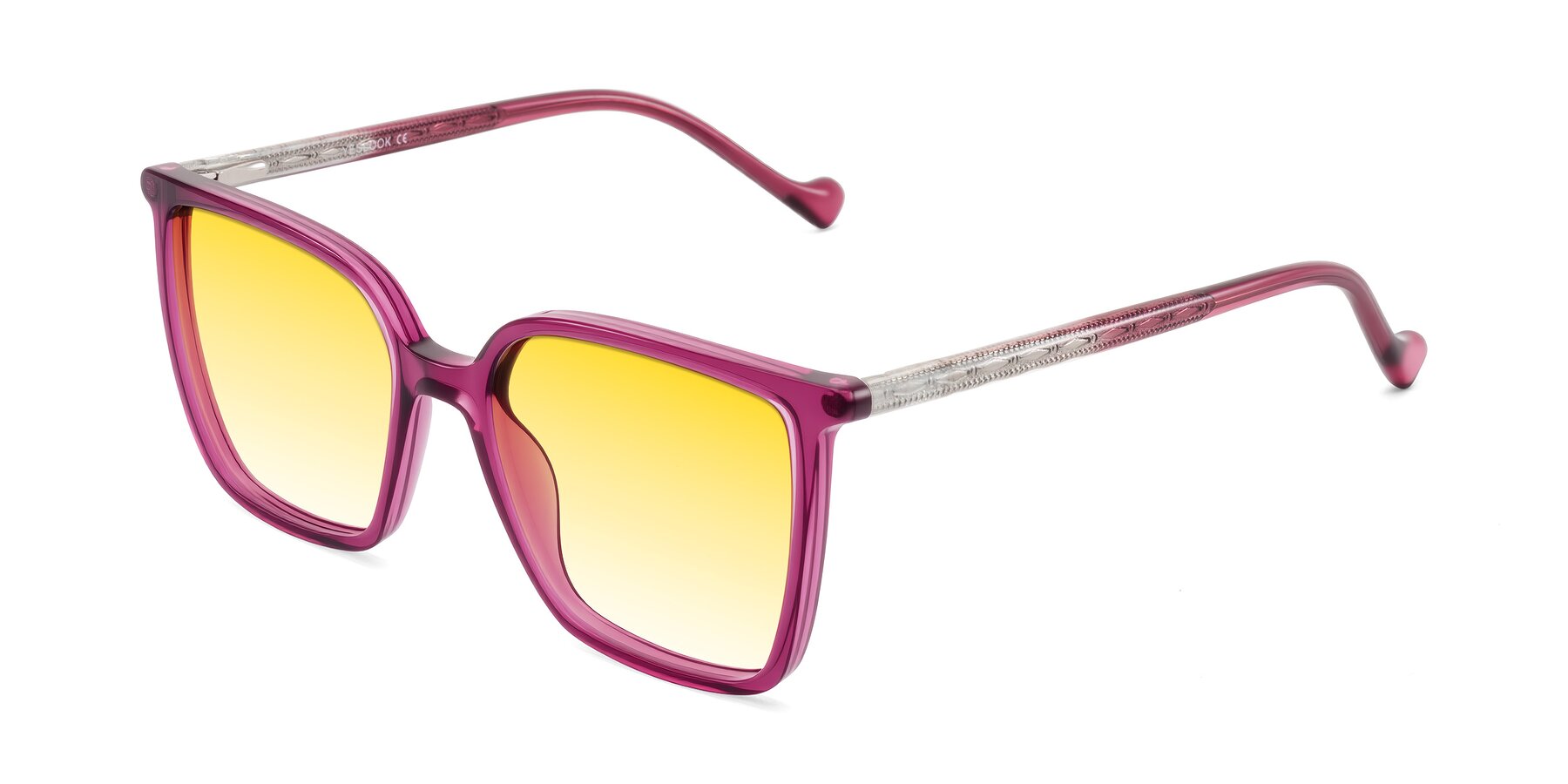 Angle of Colemers in Wine with Yellow Gradient Lenses