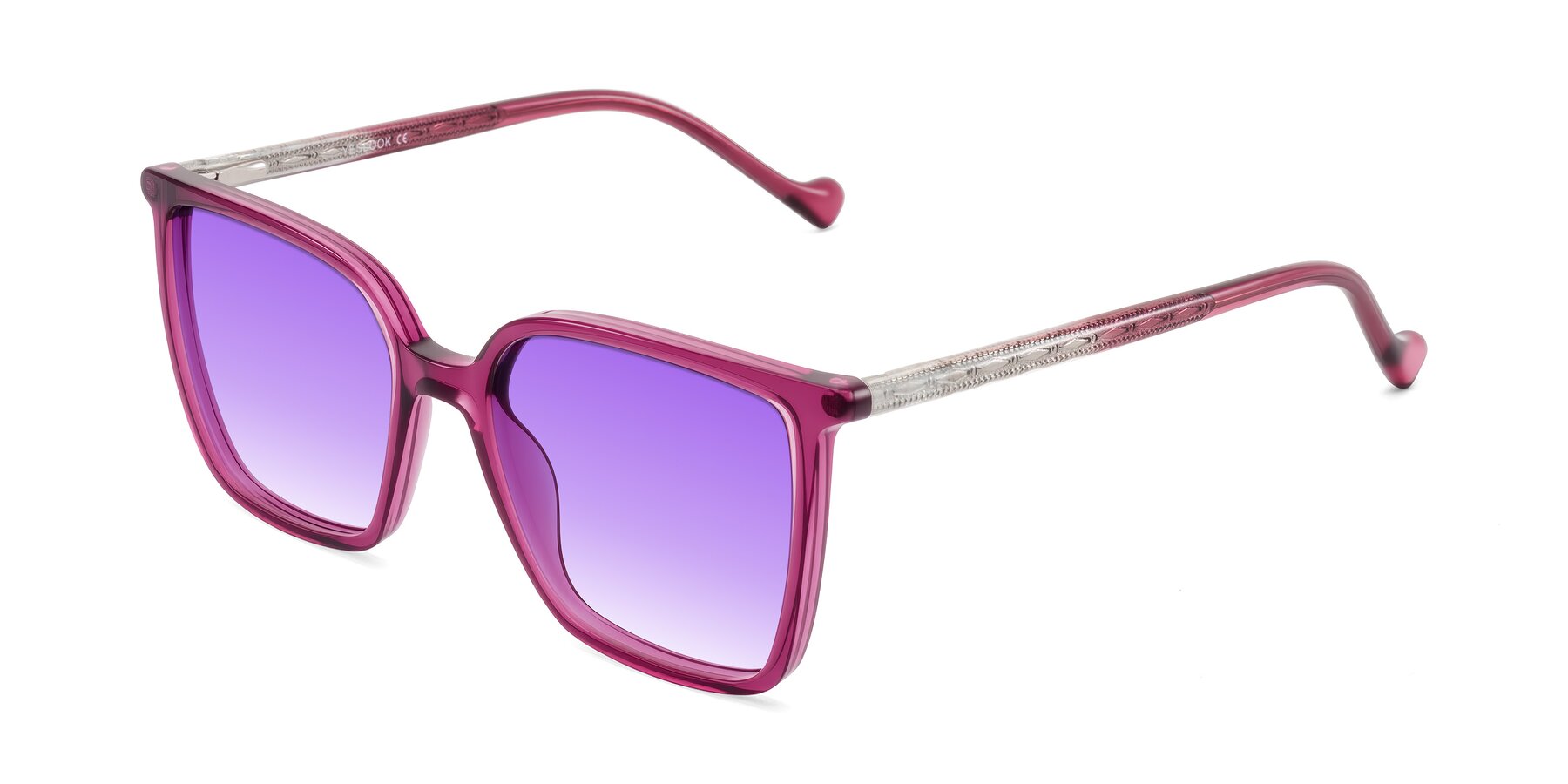 Angle of Colemers in Wine with Purple Gradient Lenses