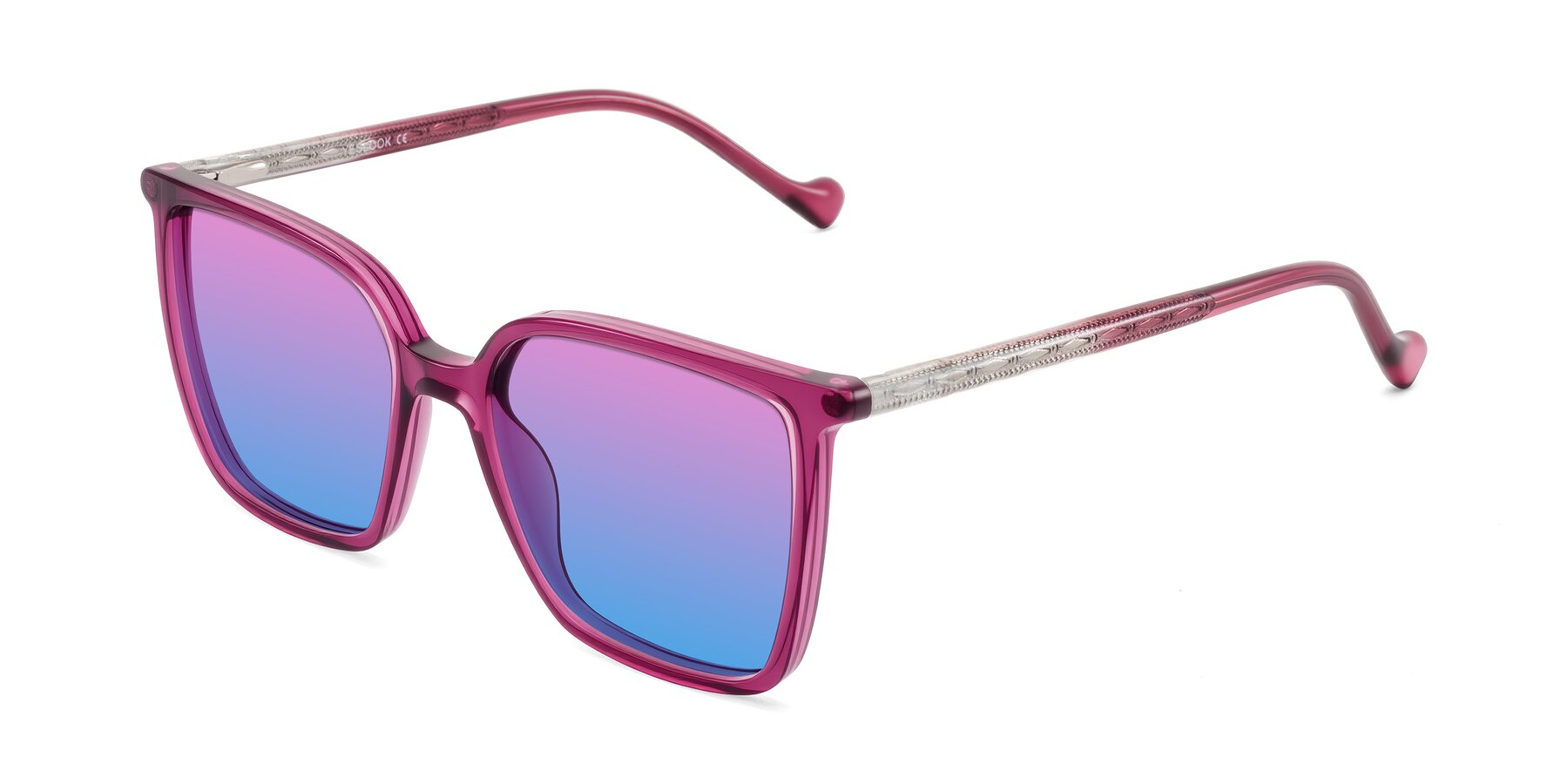 Angle of Colemers in Wine with Pink / Blue Gradient Lenses