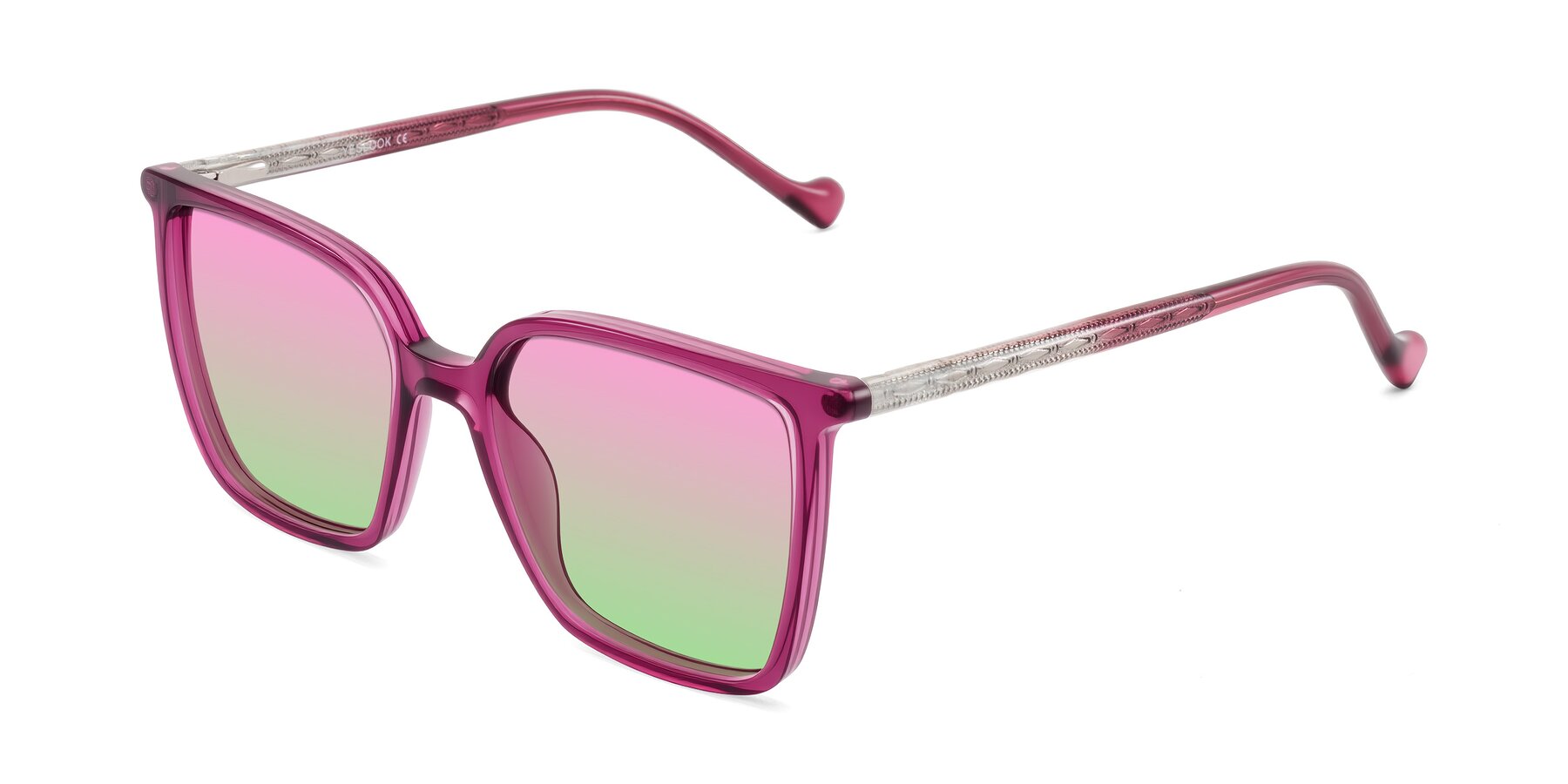 Angle of Colemers in Wine with Pink / Green Gradient Lenses