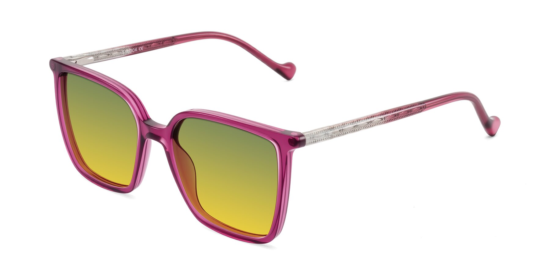 Angle of Colemers in Wine with Green / Yellow Gradient Lenses