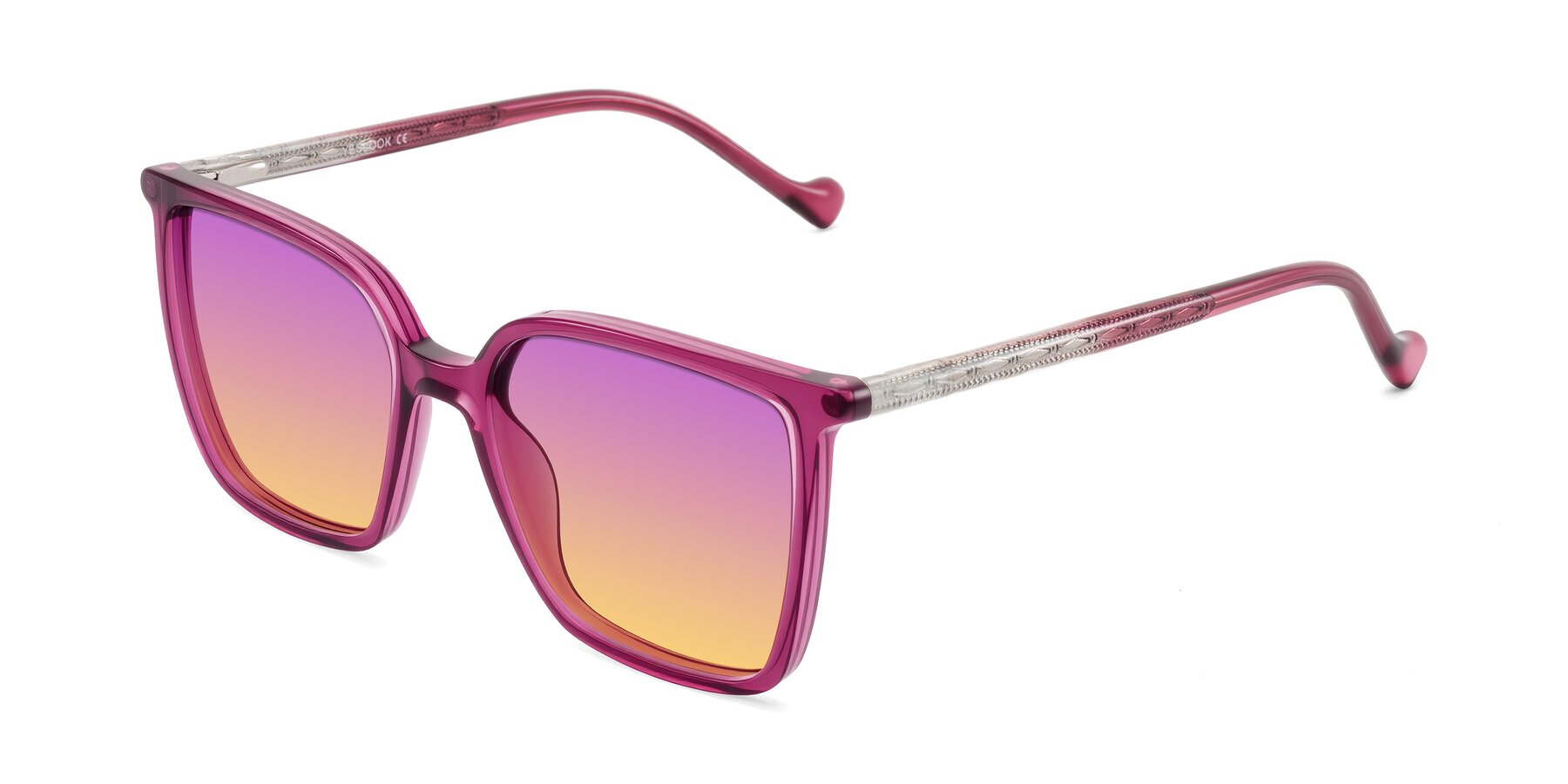 Angle of Colemers in Wine with Purple / Yellow Gradient Lenses