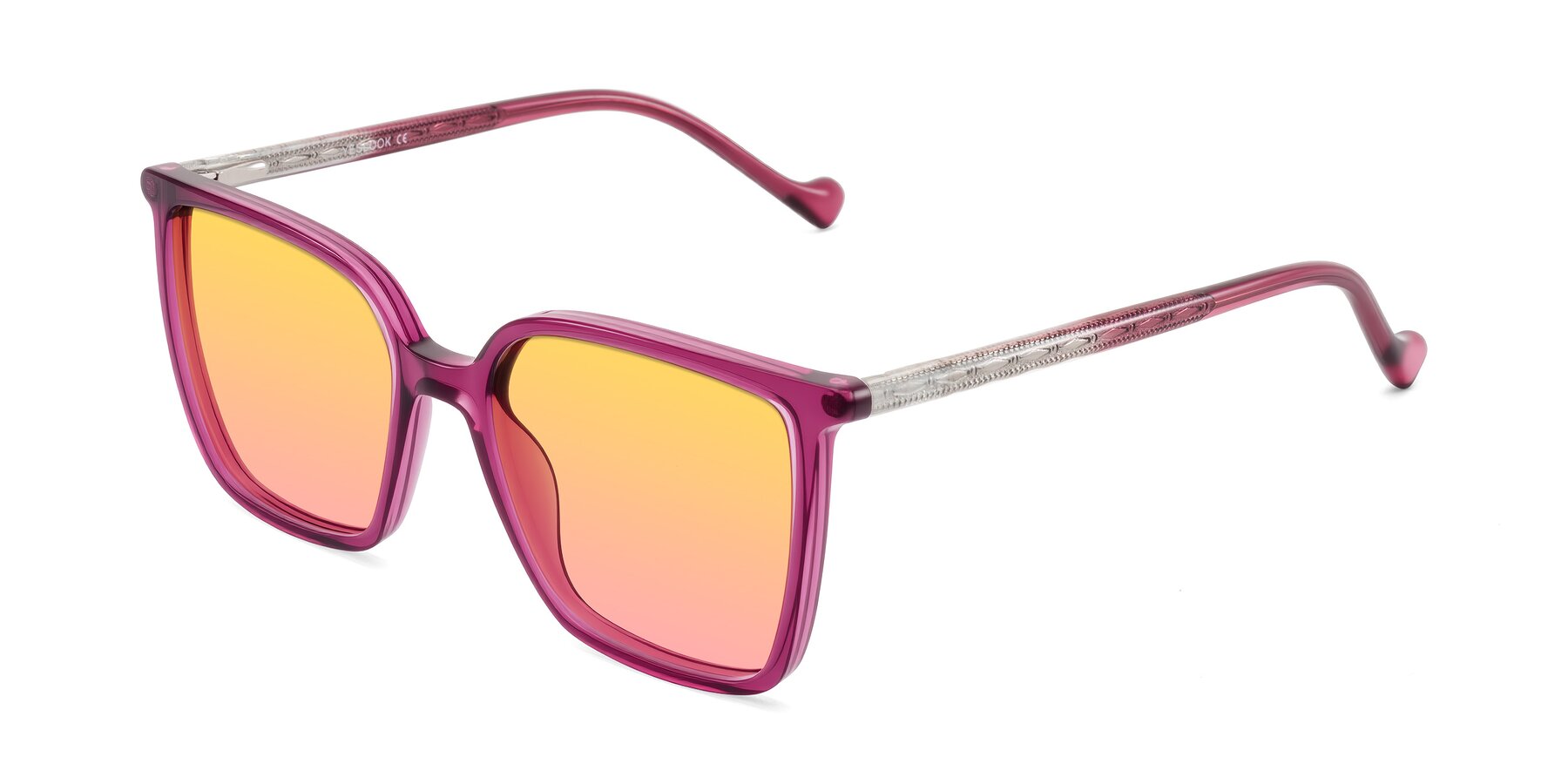 Angle of Colemers in Wine with Yellow / Pink Gradient Lenses