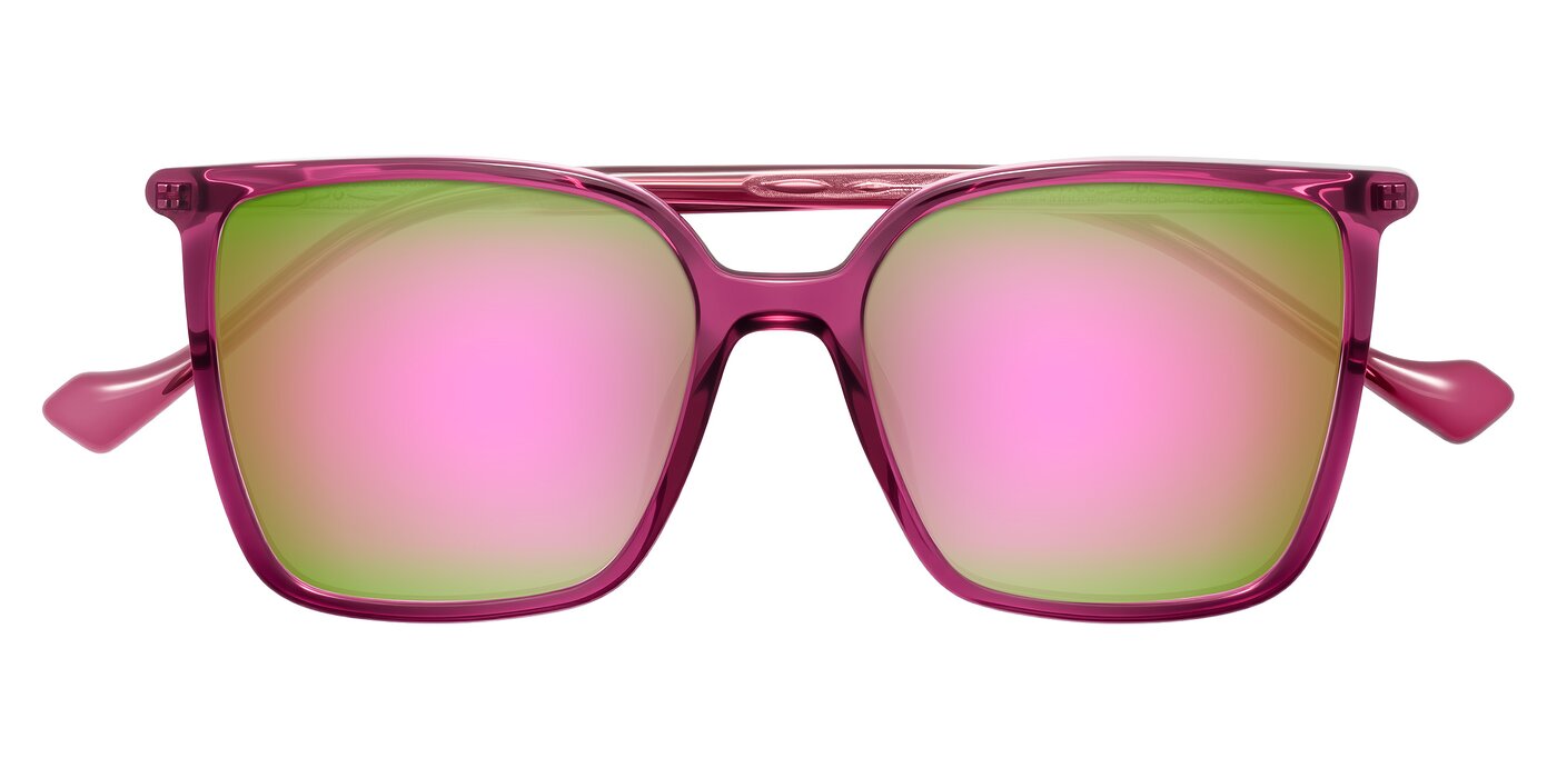 Colemers - Wine Flash Mirrored Sunglasses