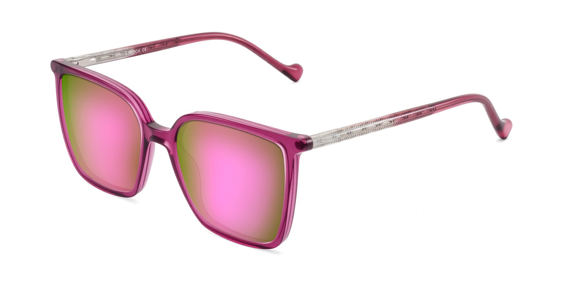 Angle of Colemers in Wine with Pink Mirrored Lenses