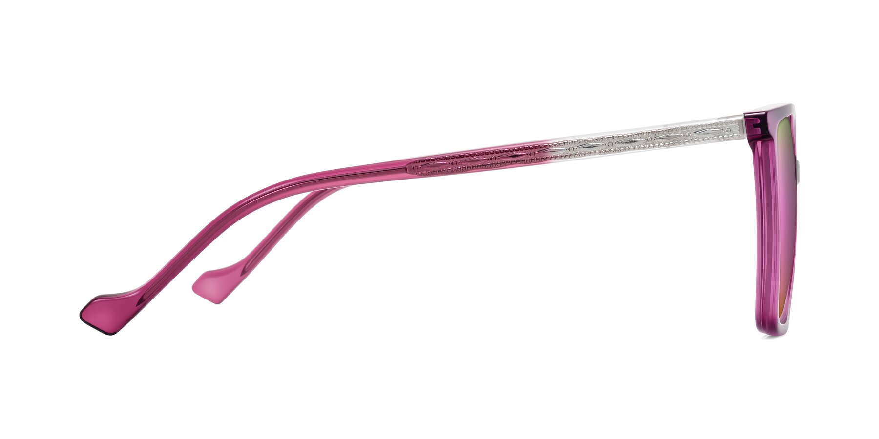 Side of Colemers in Wine with Pink Mirrored Lenses