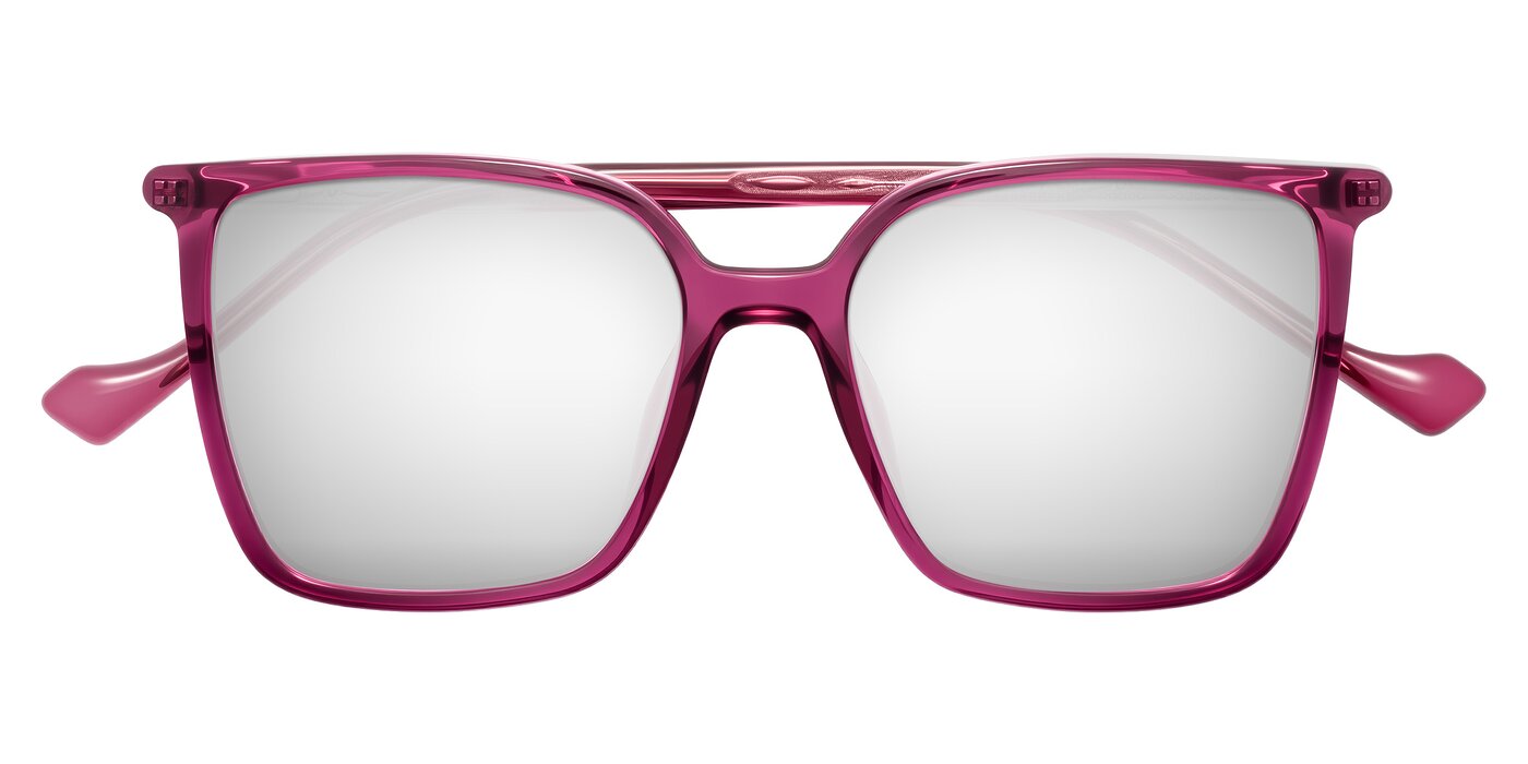 Colemers - Wine Flash Mirrored Sunglasses