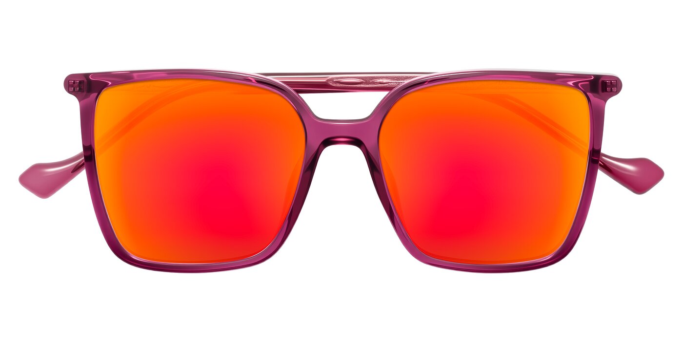 Colemers - Wine Flash Mirrored Sunglasses