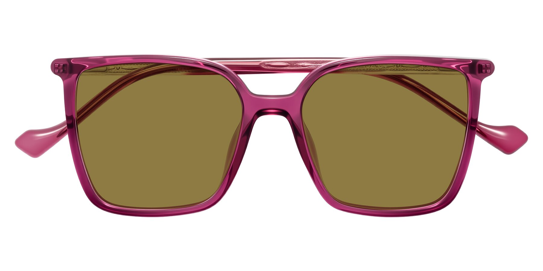 Folded Front of Colemers in Wine with Brown Polarized Lenses