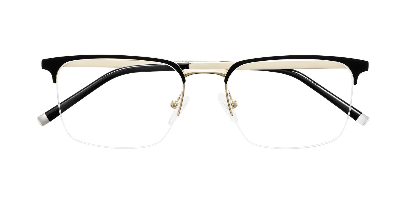 Volkho - Matte Black/Gold Eyeglasses