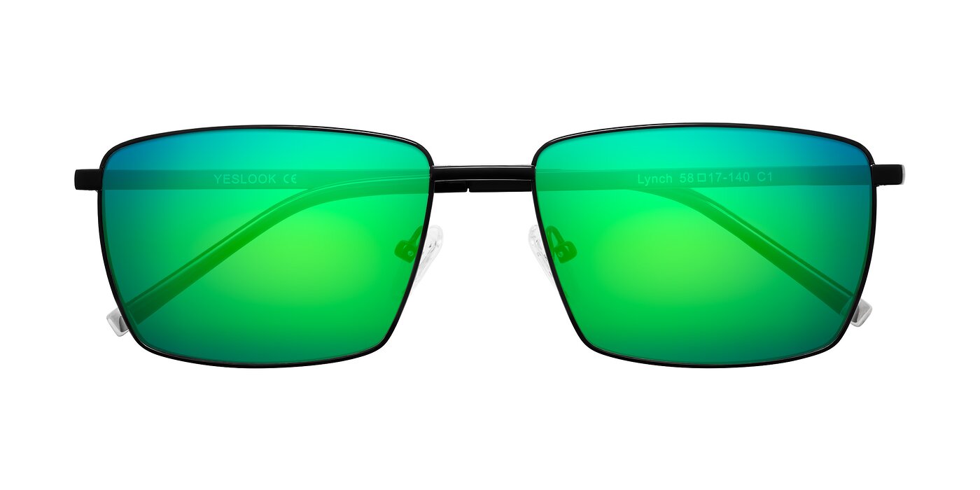 Lynch - Matte Black Flash Mirrored Sunglasses