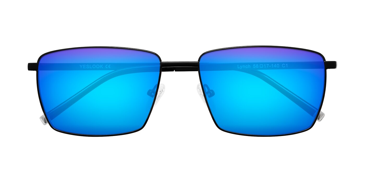 Lynch - Matte Black Flash Mirrored Sunglasses