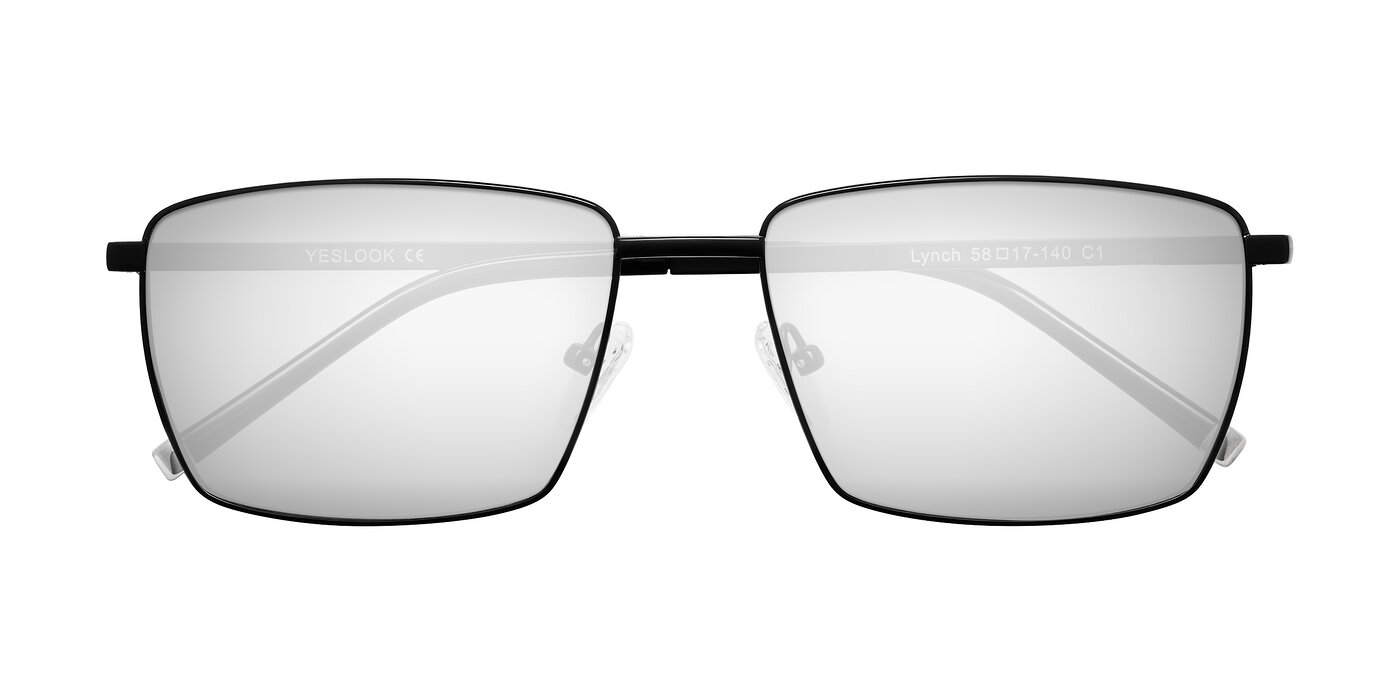 Lynch - Matte Black Flash Mirrored Sunglasses