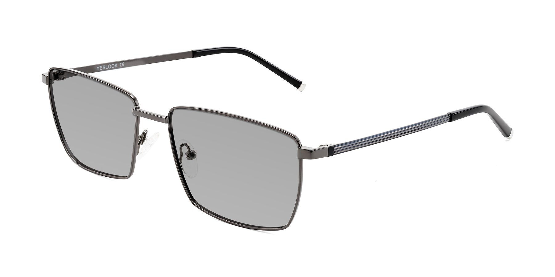Angle of Lynch in Gunmetal with Light Gray Tinted Lenses
