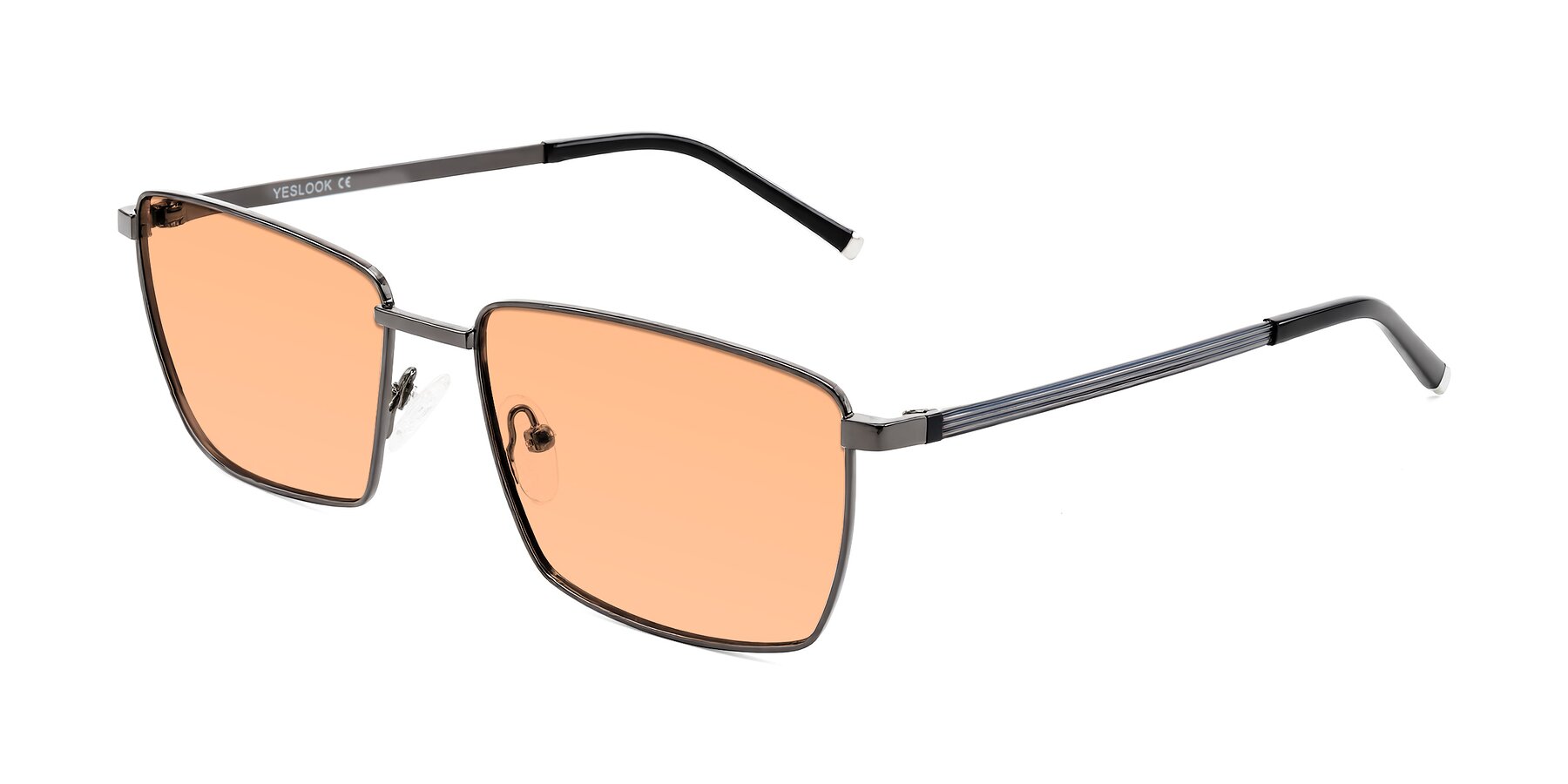 Angle of Lynch in Gunmetal with Light Orange Tinted Lenses