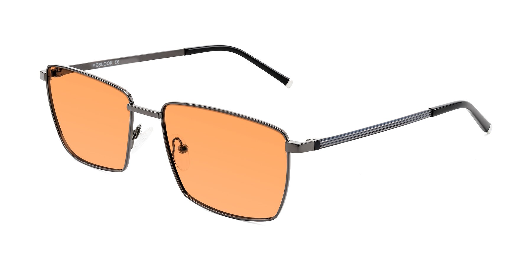 Angle of Lynch in Gunmetal with Medium Orange Tinted Lenses