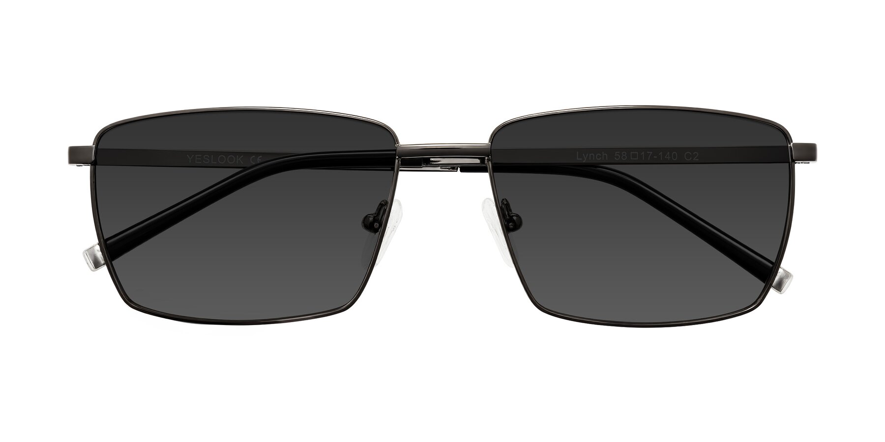 Folded Front of Lynch in Gunmetal with Gray Tinted Lenses