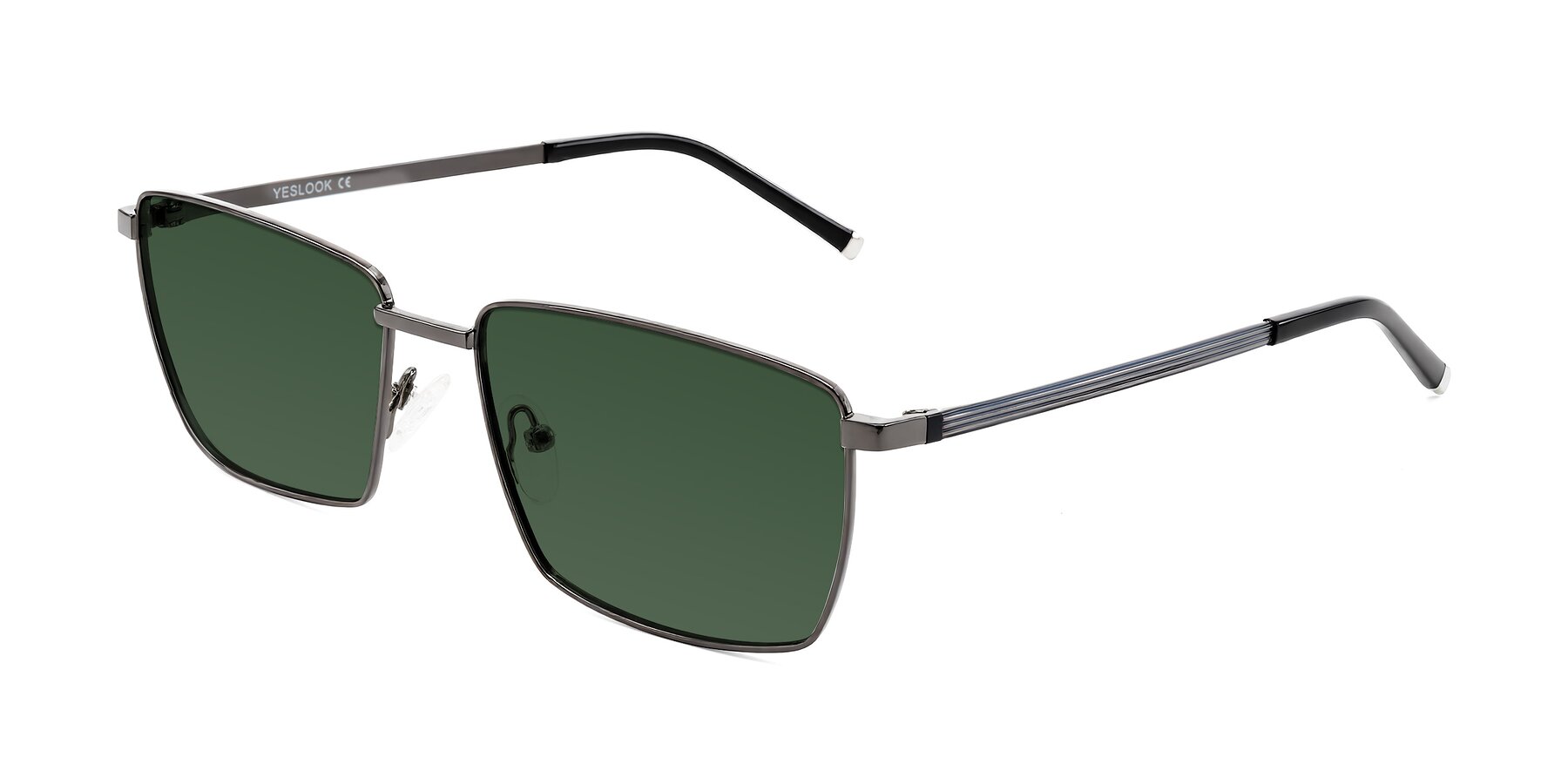 Angle of Lynch in Gunmetal with Green Tinted Lenses