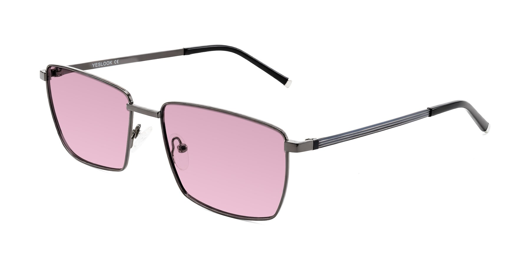 Angle of Lynch in Gunmetal with Light Wine Tinted Lenses