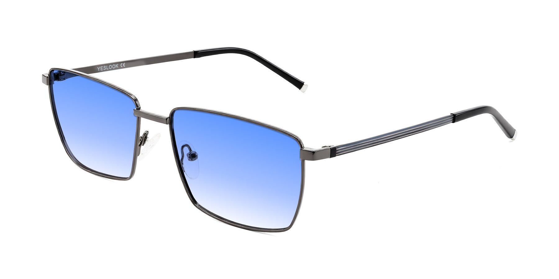 Angle of Lynch in Gunmetal with Blue Gradient Lenses
