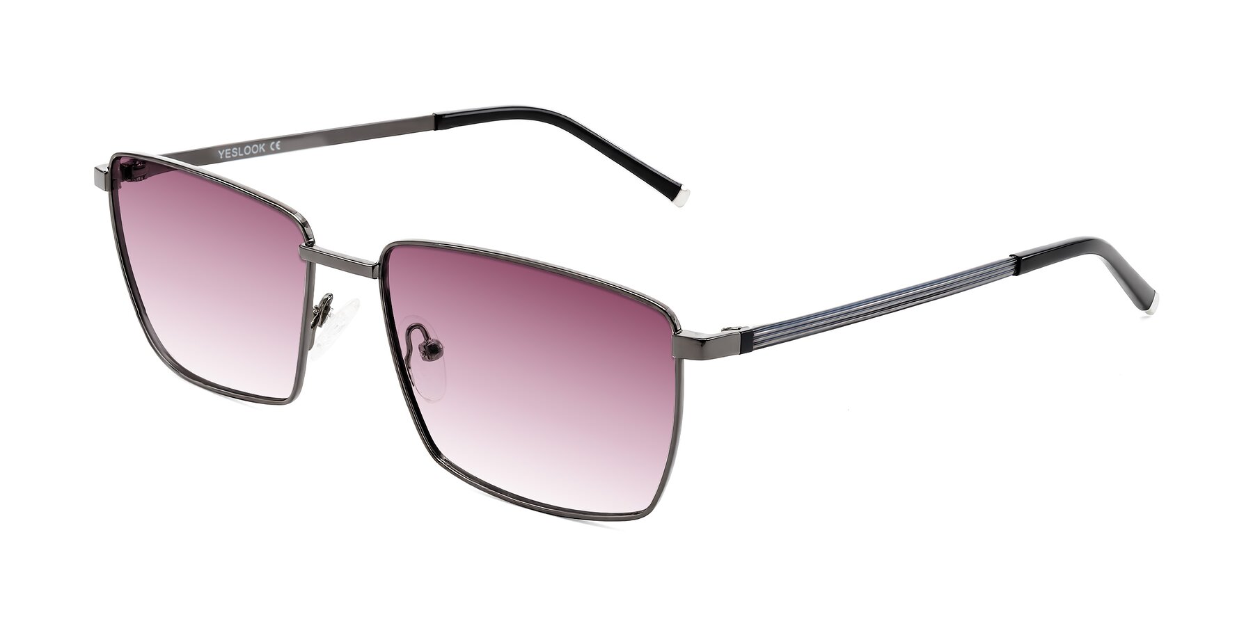 Angle of Lynch in Gunmetal with Wine Gradient Lenses