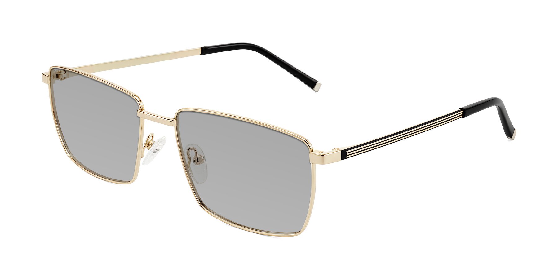 Angle of Lynch in Gold with Light Gray Tinted Lenses