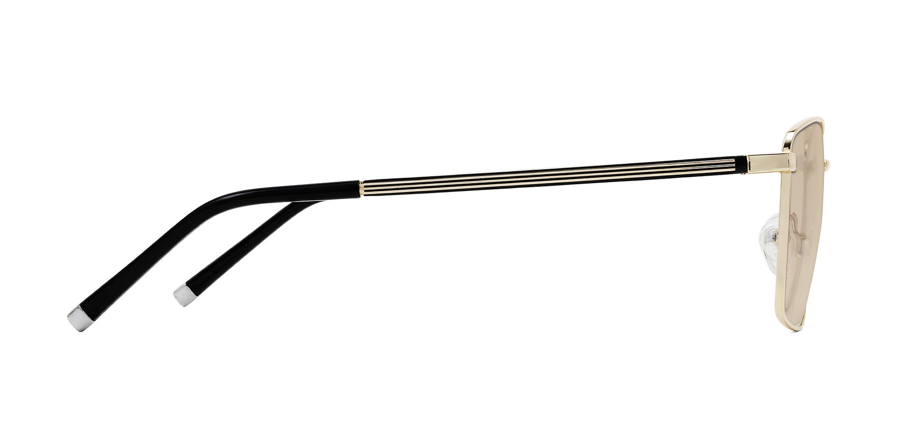 Side of Lynch in Gold with Light Brown Tinted Lenses