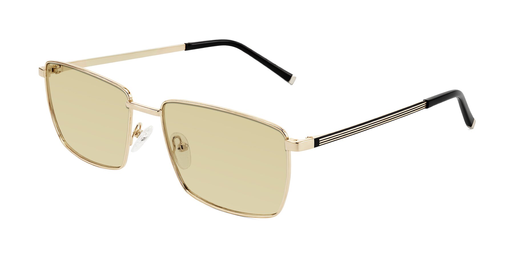Angle of Lynch in Gold with Light Champagne Tinted Lenses