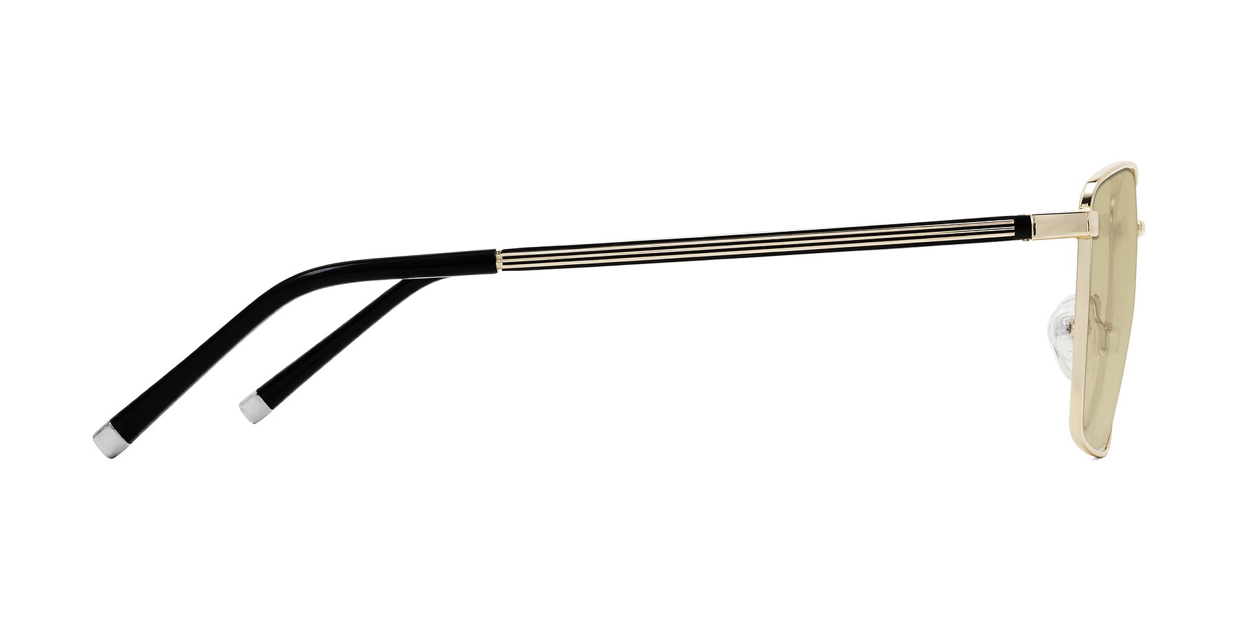 Side of Lynch in Gold with Light Champagne Tinted Lenses