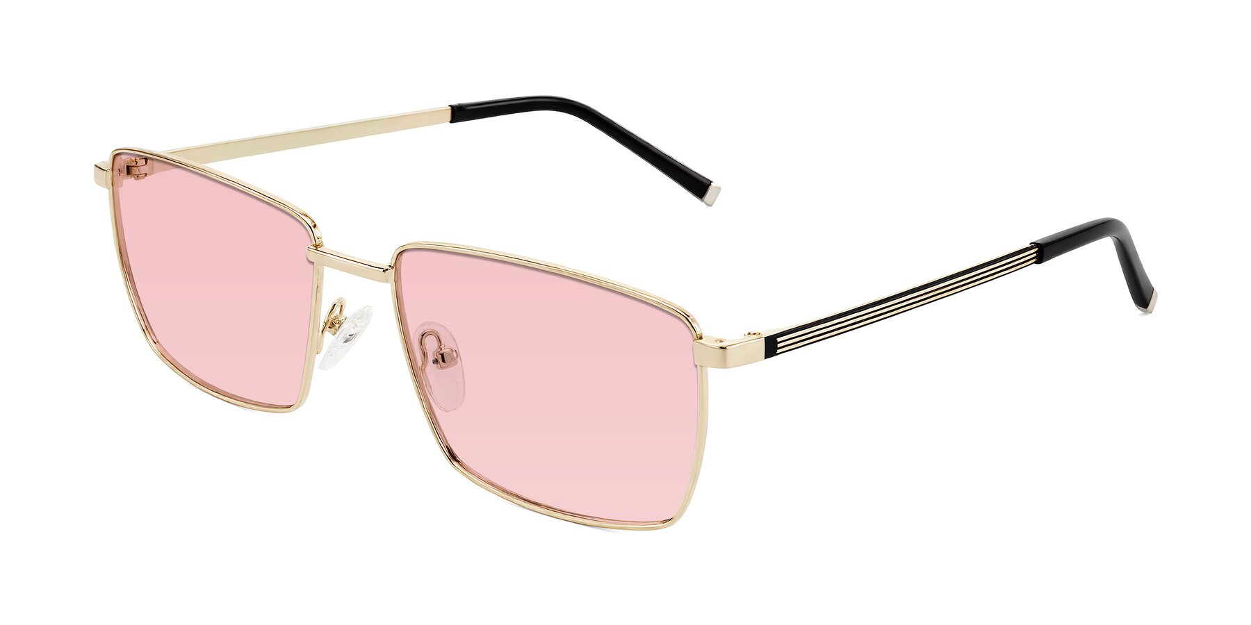 Angle of Lynch in Gold with Light Garnet Tinted Lenses