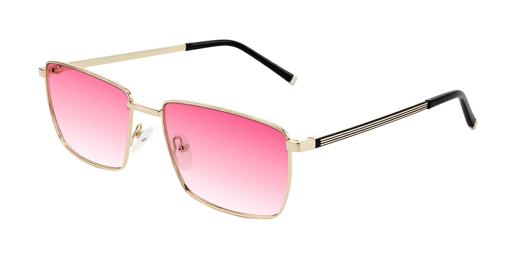 Angle of Lynch in Gold with Pink Gradient Lenses