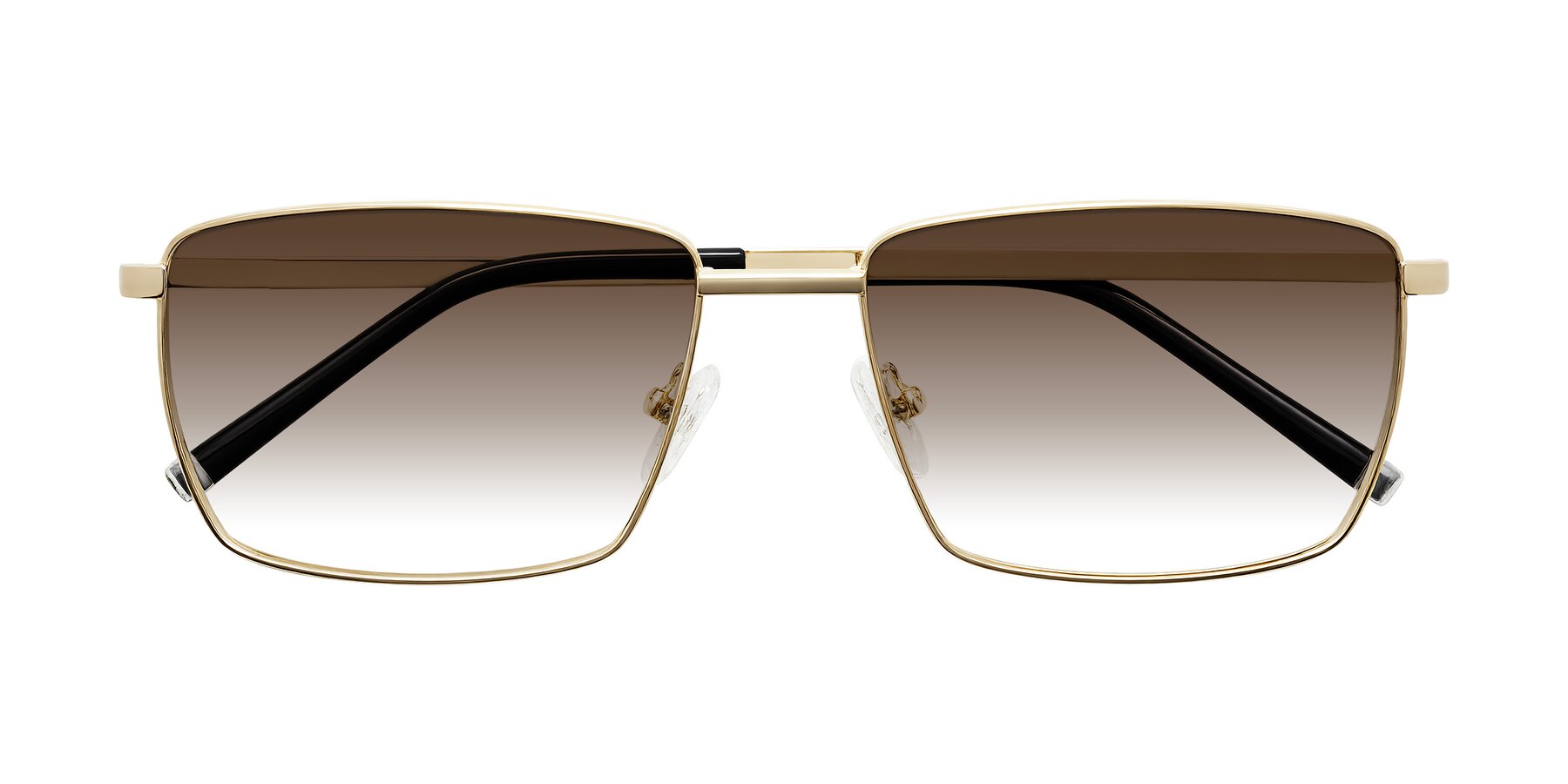 Folded Front of Lynch in Gold with Brown Gradient Lenses