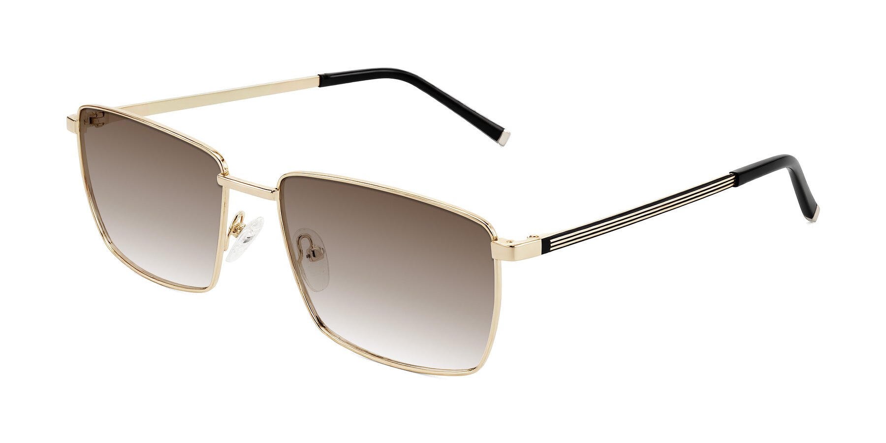 Angle of Lynch in Gold with Brown Gradient Lenses