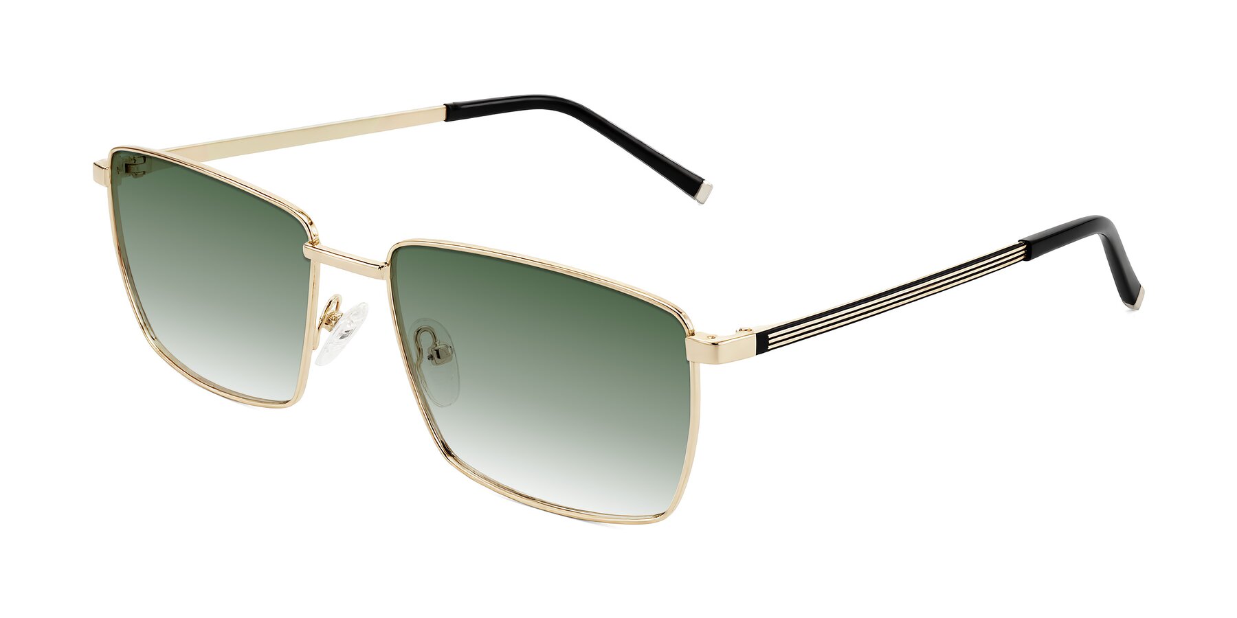 Angle of Lynch in Gold with Green Gradient Lenses