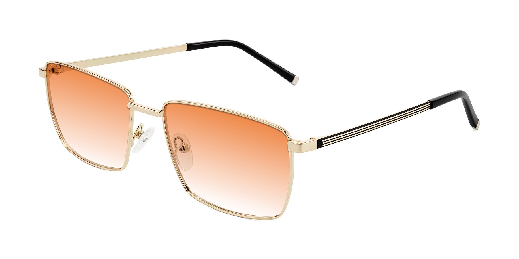 Angle of Lynch in Gold with Orange Gradient Lenses