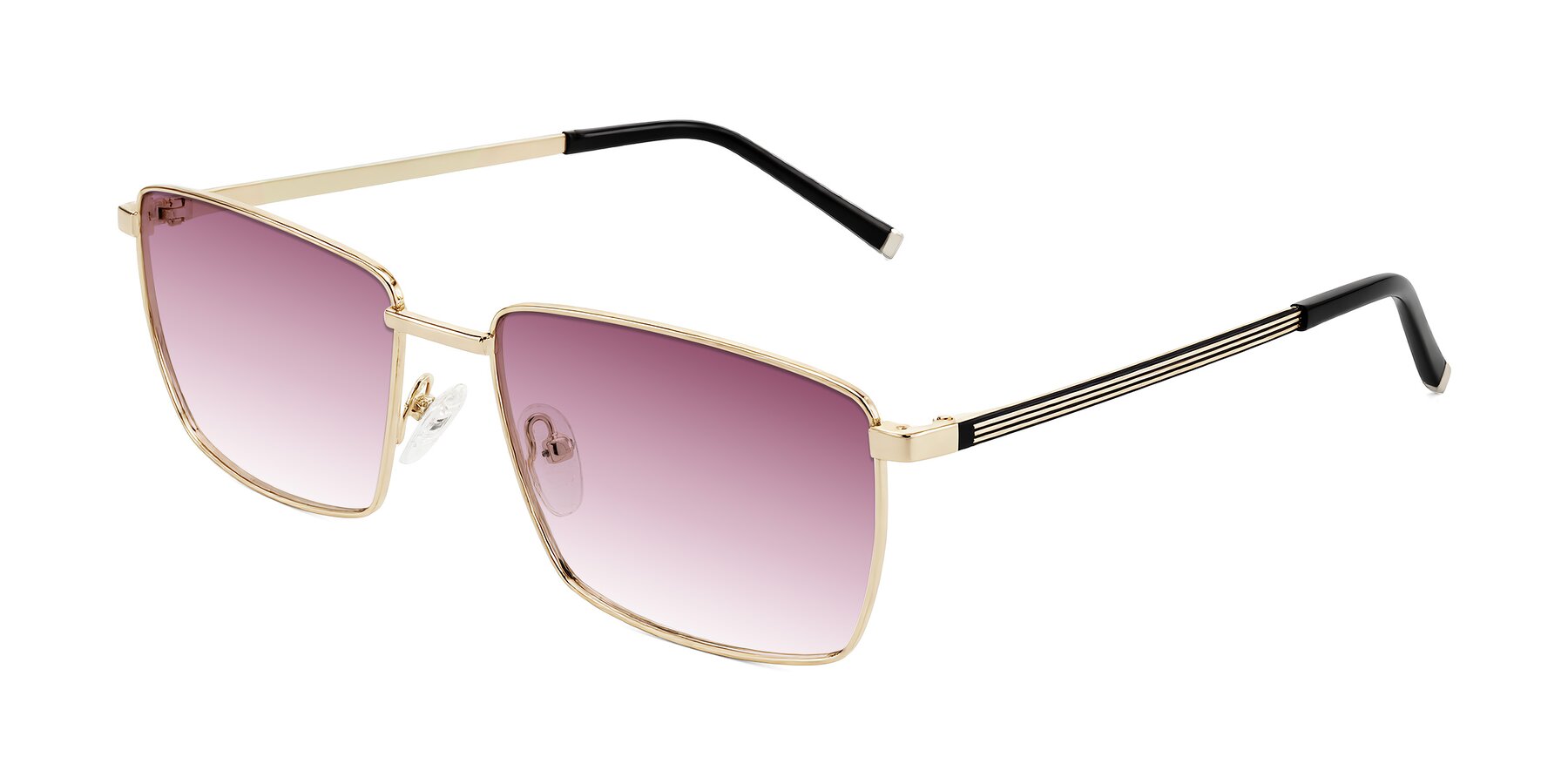 Angle of Lynch in Gold with Wine Gradient Lenses