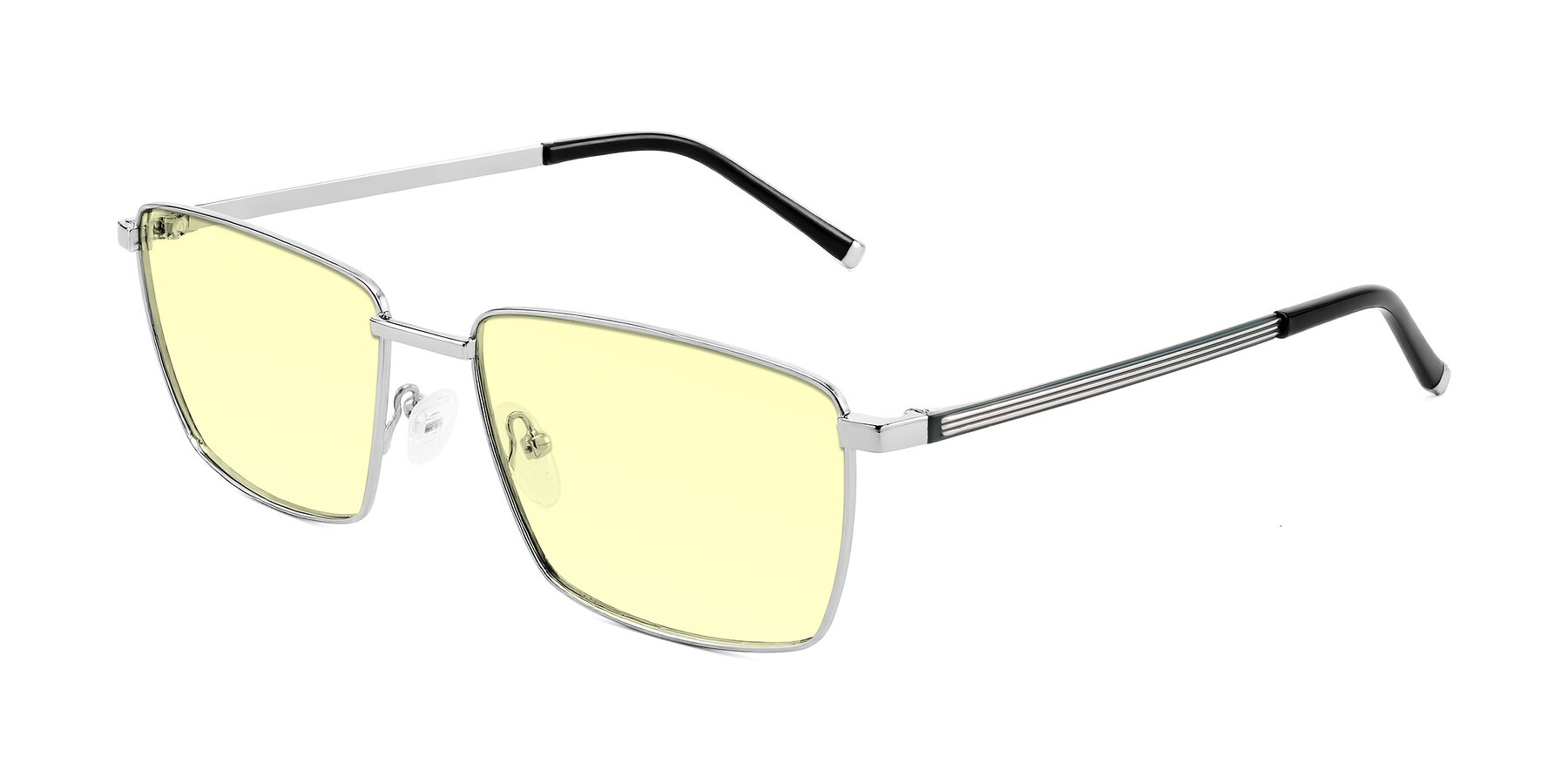 Angle of Lynch in Silver with Light Yellow Tinted Lenses