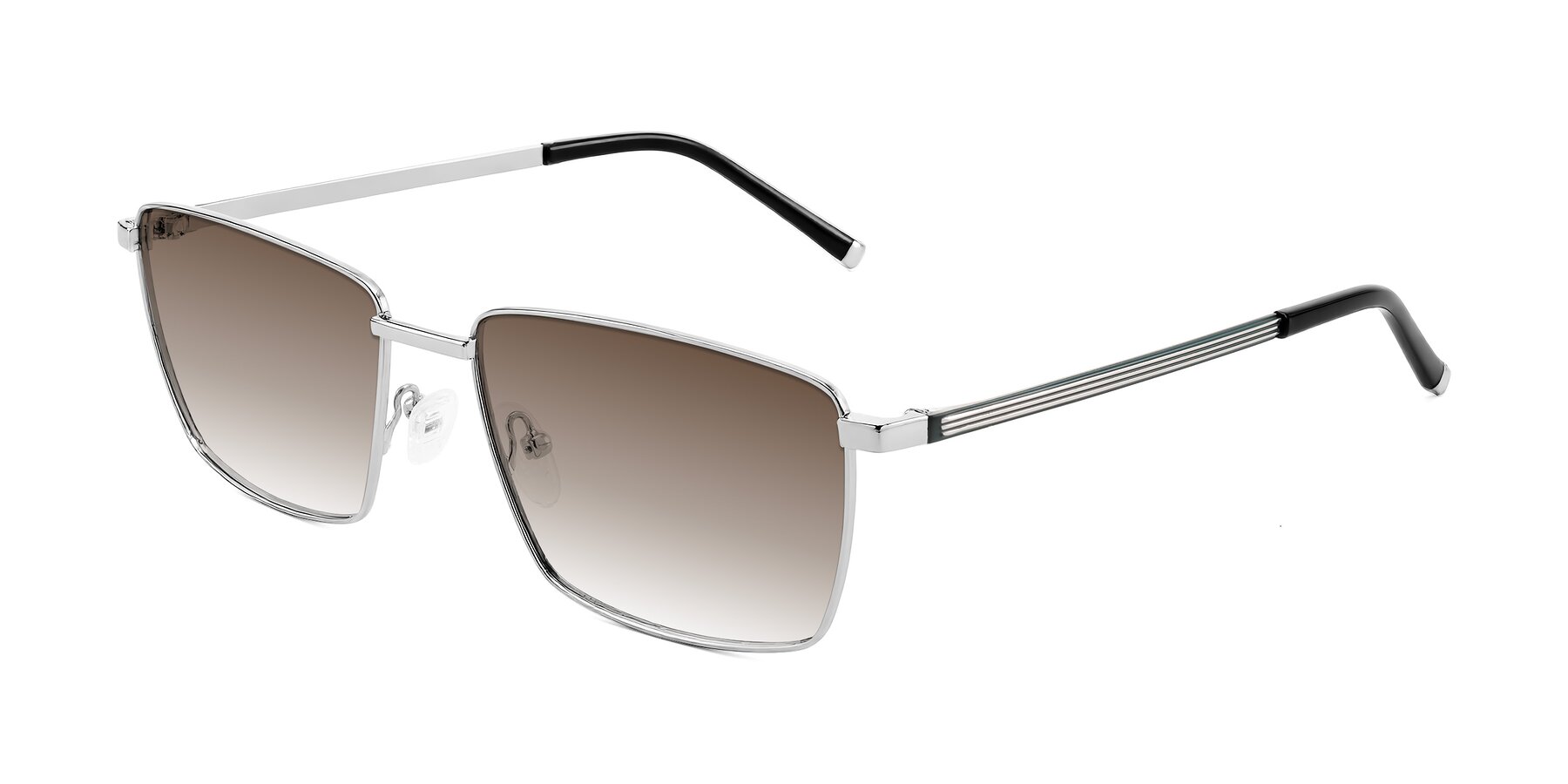 Angle of Lynch in Silver with Brown Gradient Lenses