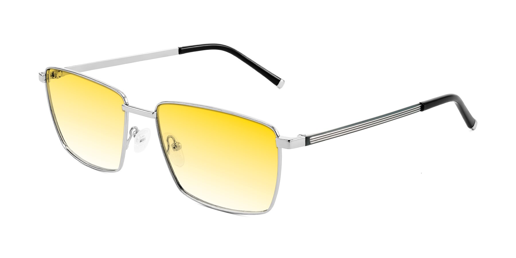 Angle of Lynch in Silver with Yellow Gradient Lenses