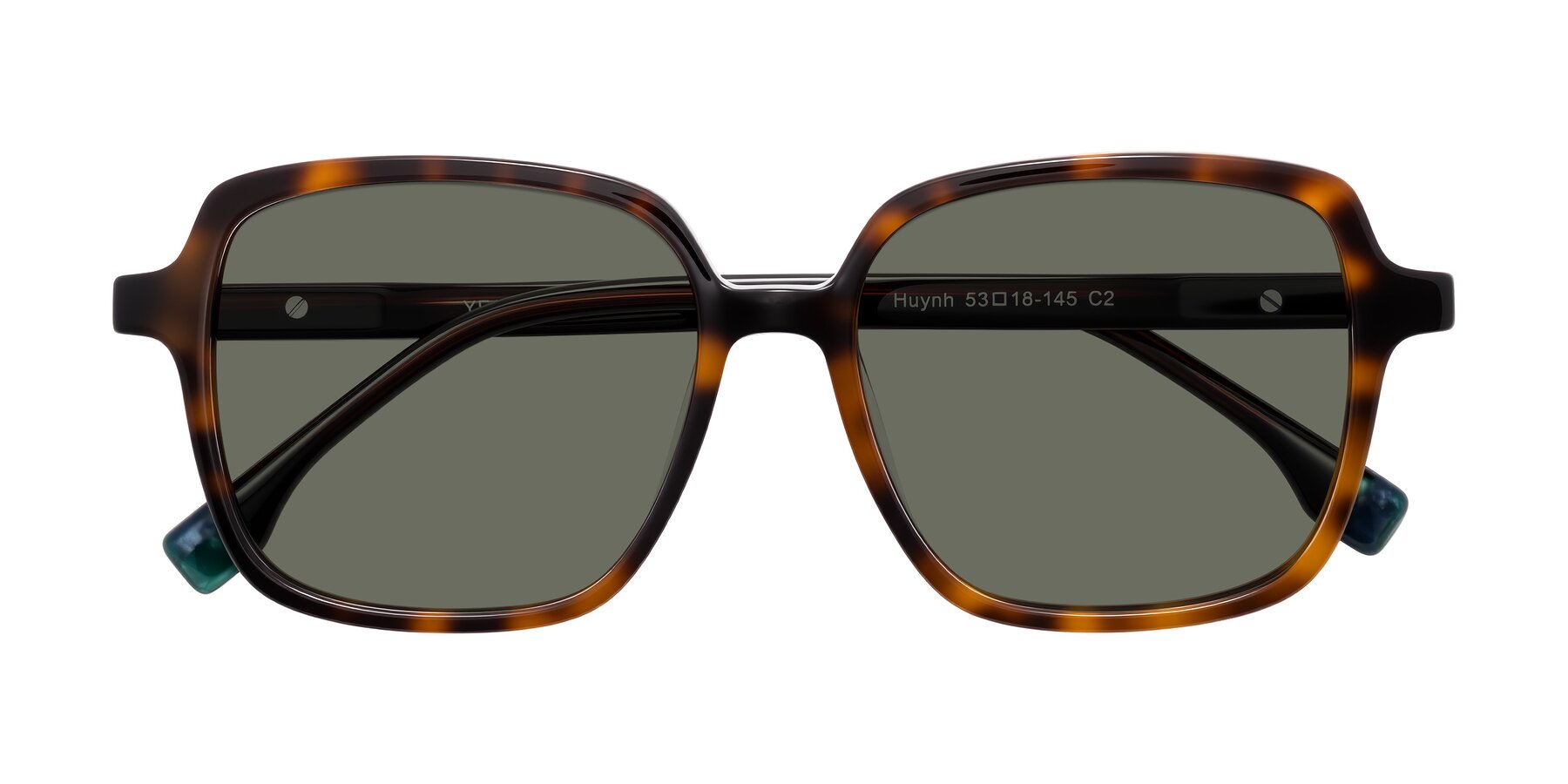 Folded Front of Huynh in Tortoise with Gray Polarized Lenses