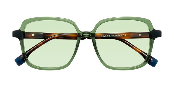 Front of Huynh in Green/Tortoise