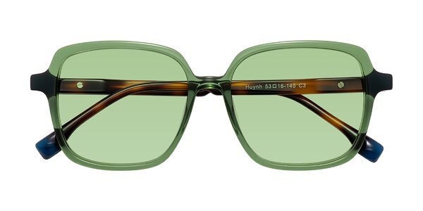 Front of Huynh in Green/Tortoise