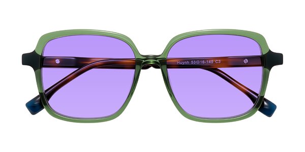 Front of Huynh in Green/Tortoise