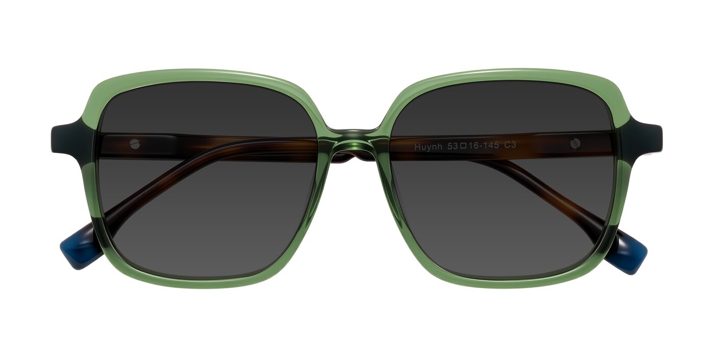 Huynh - Green/Tortoise Tinted Sunglasses