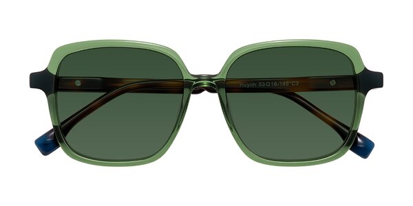 Front of Huynh in Green/Tortoise