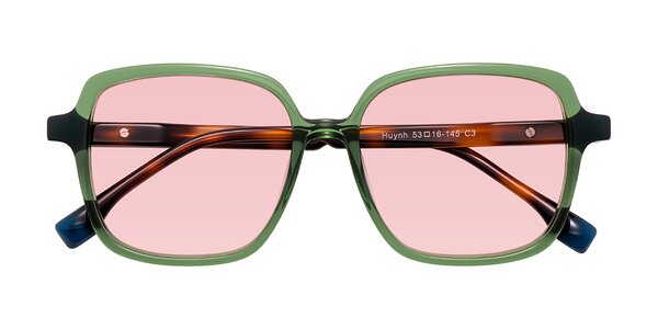 Front of Huynh in Green/Tortoise